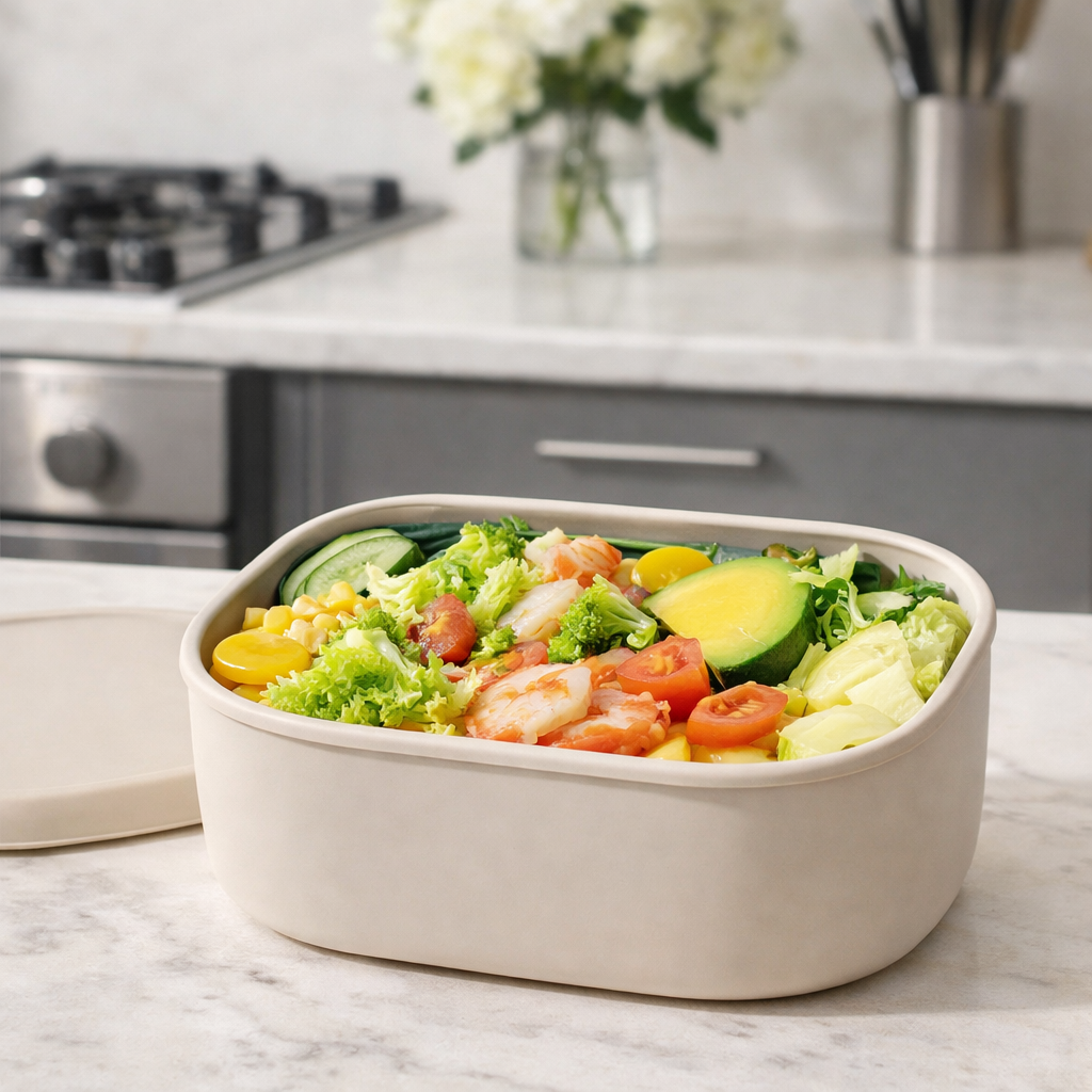 3 Maten Siliconen Voedselbewaarbakken Harde Siliconen Bento Lunchbox met Deksel Magnetron-, Vaatwasmachine- en Vriezerbestendig