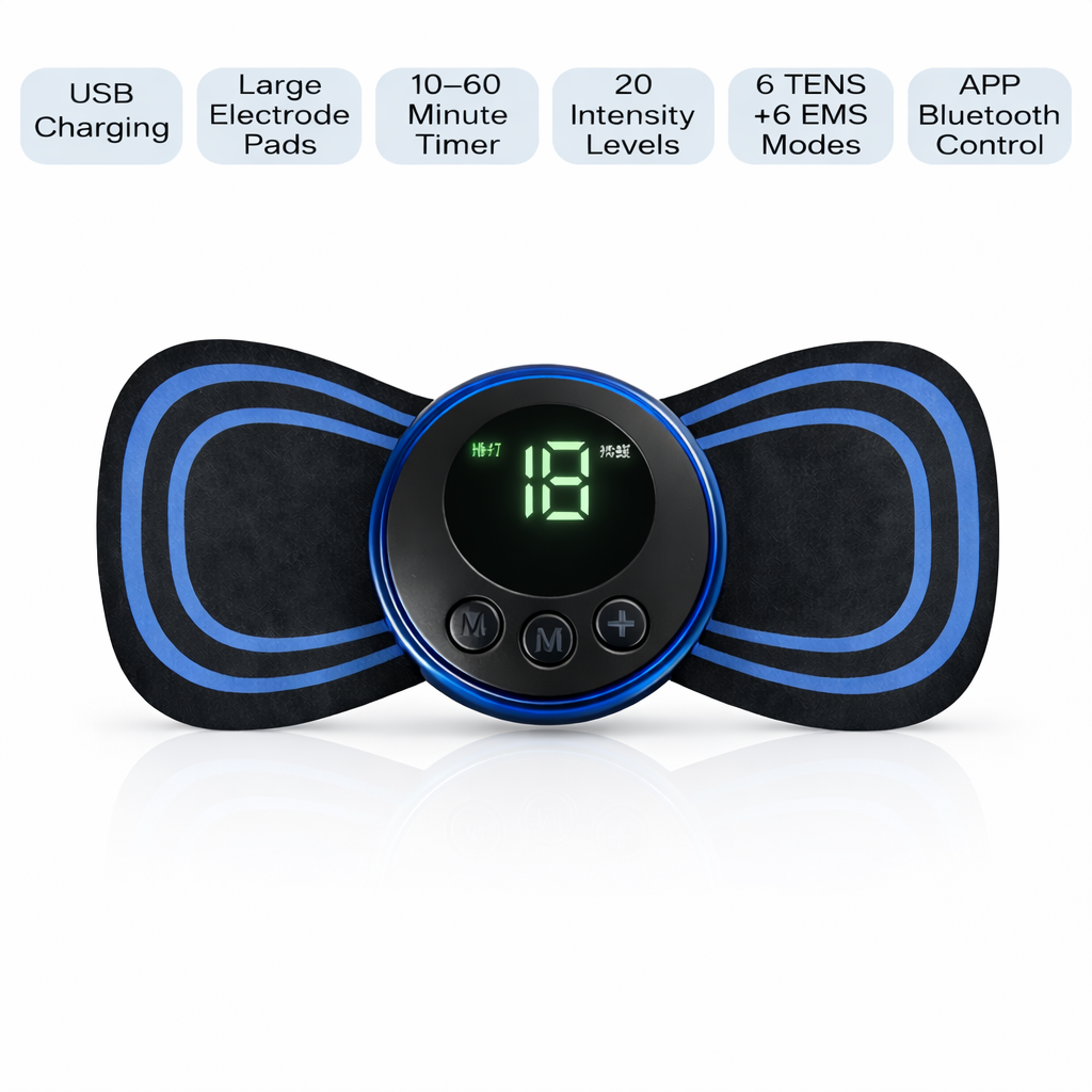 Draadloze nekmassager met warmte - Oplaadbare draadloze ontspanning