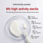 Product packaging with text about Bfs high-activity sterile and its features.