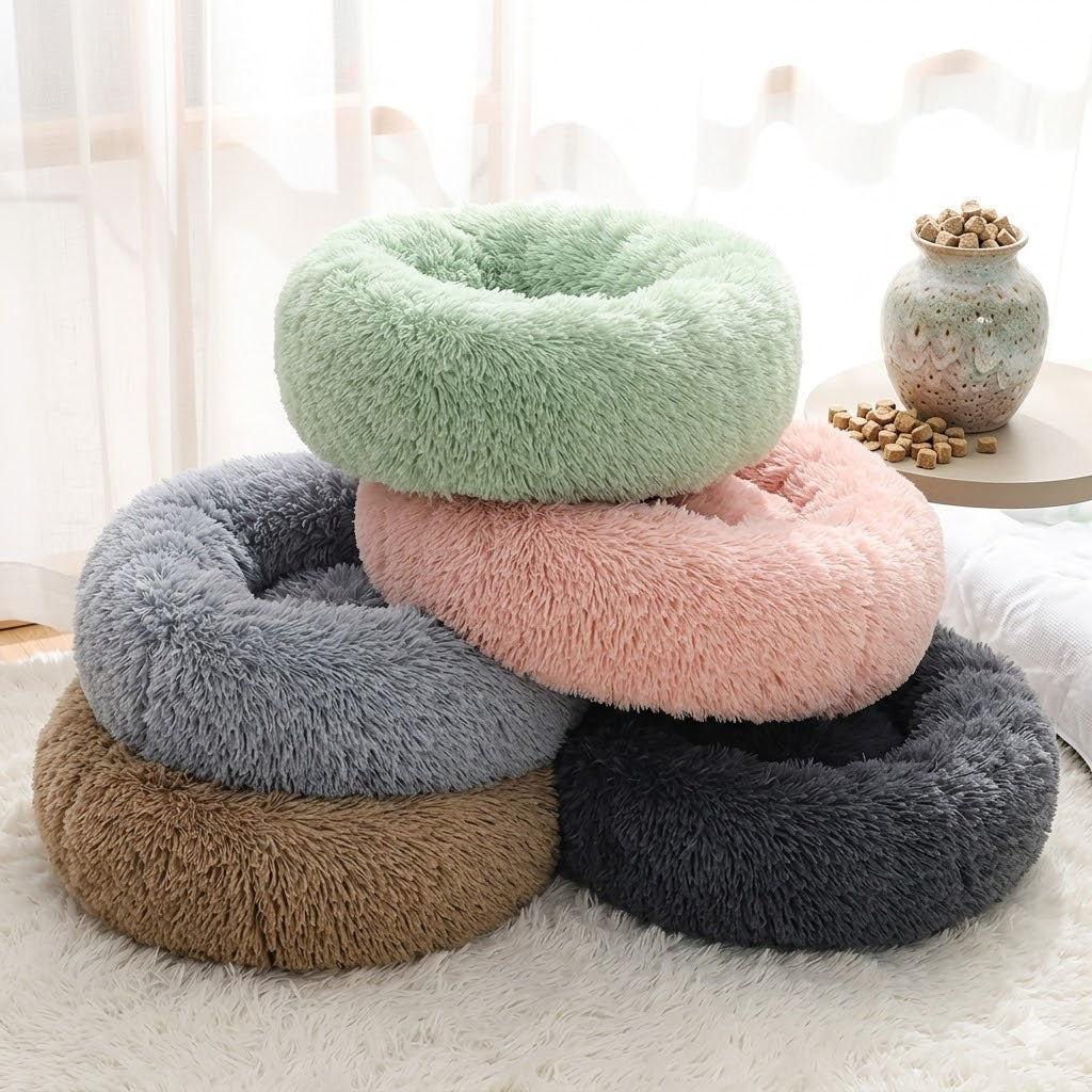 Kalmerend Donut Huisdierbed voor Katten & Honden