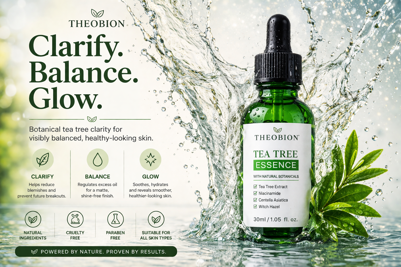 Green Tea Anti-Acne Essence Liquid