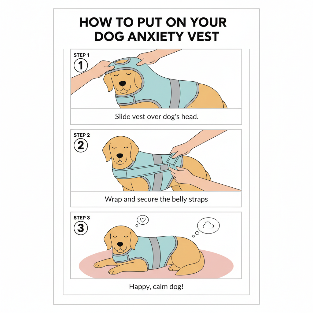 How to Put On Dog Anxiety Vest