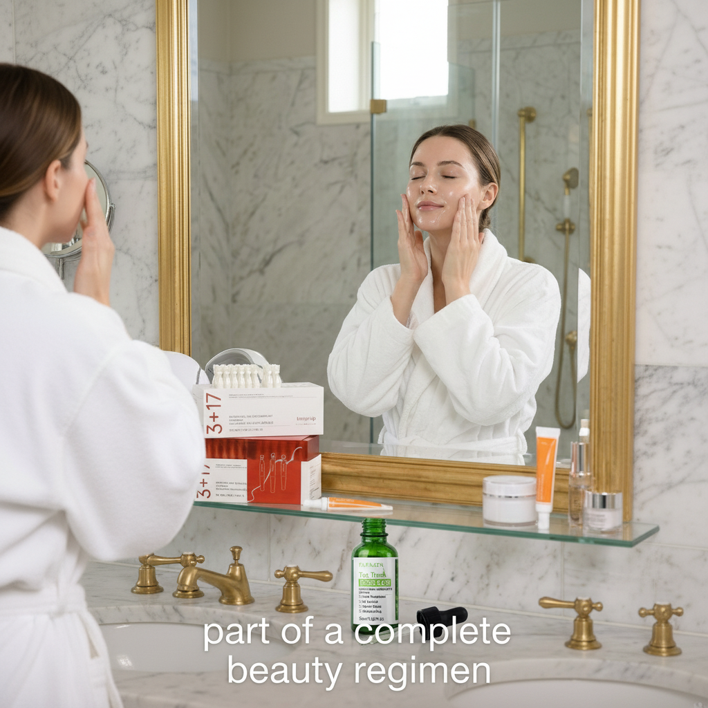 Part of a complete beauty regimen lifestyle shot