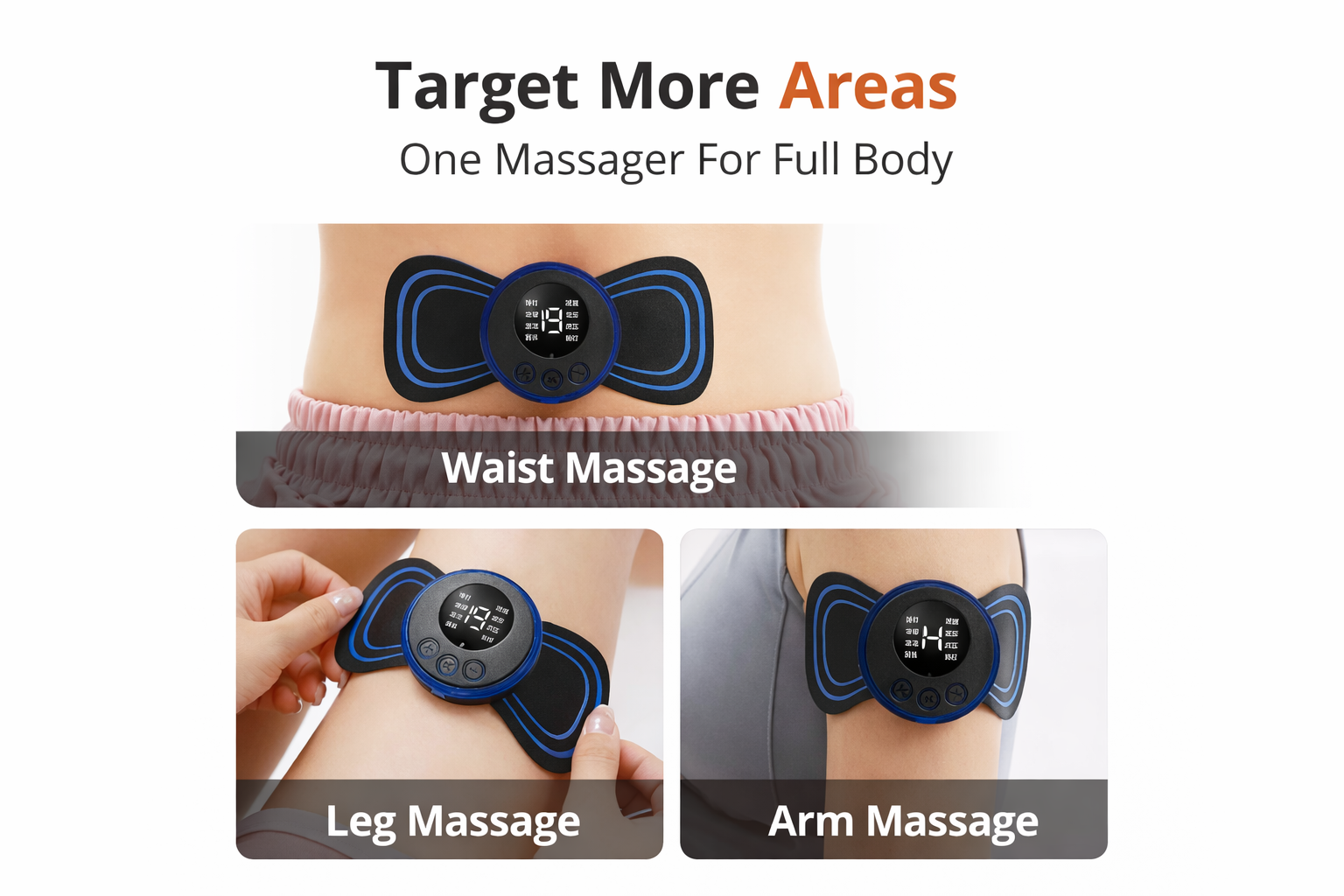 Cordless Neck Massager with Heat - Rechargeable Wireless Relaxation